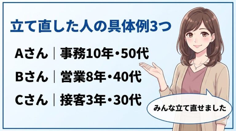 40代の転職失敗『人生終わり』と思った人へ｜採用担当が伝えたい3つのこと｜立て直した人の具体例3つ
