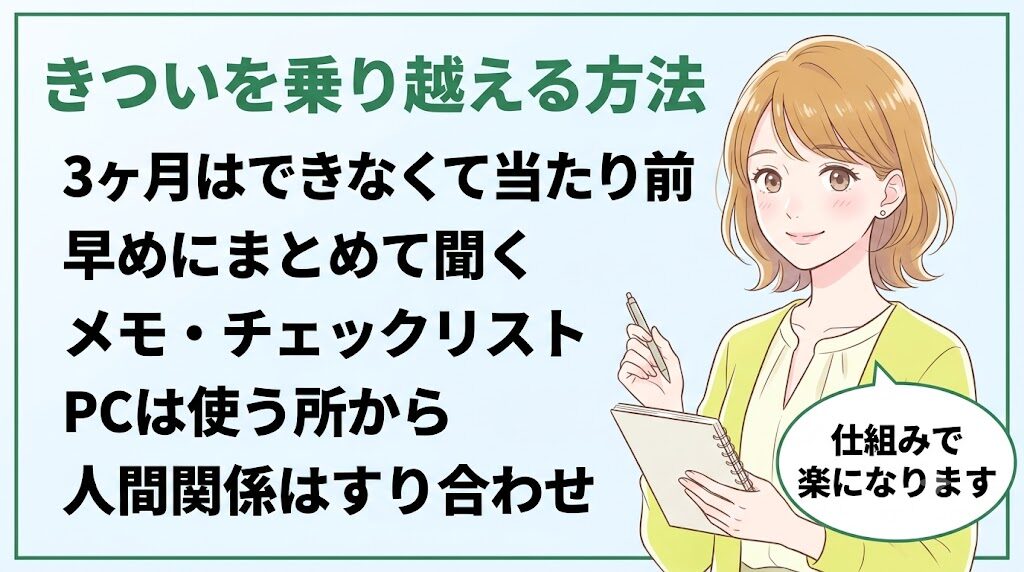 事務は未経験だときつい？｜きついを乗り越える方法