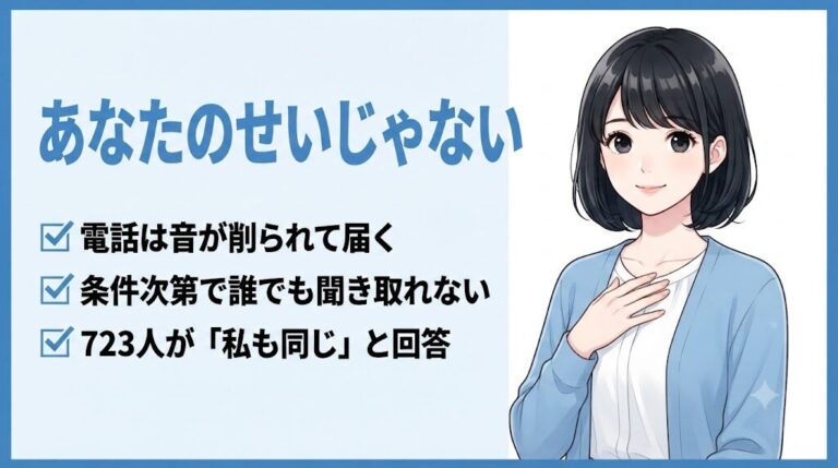 電話対応で聞き取れないのはあなたのせいじゃない|723人に聞いた対処法5選|あなたのせいじゃない